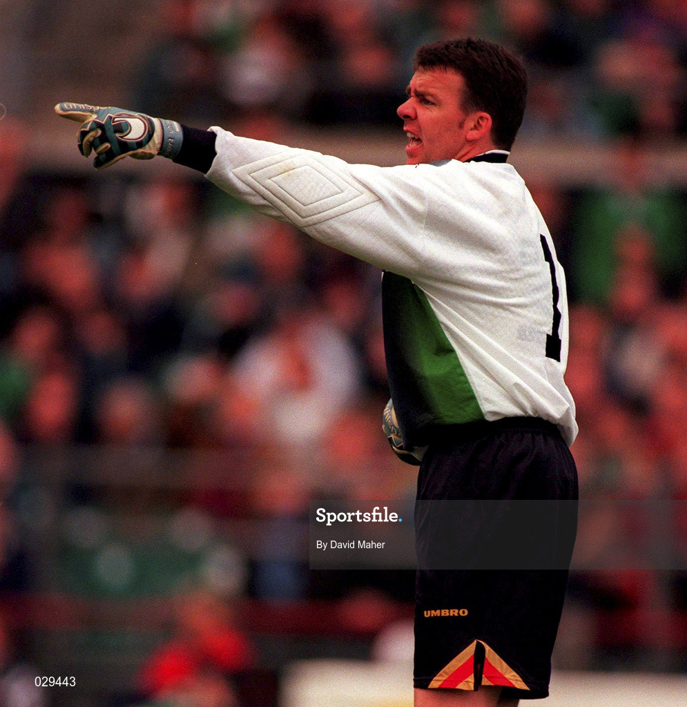 9 July 1999; Republic of Ireland goalkeeper Alan Kelly during the UEFA European Championships Qualifying Group 8 match between Republic of Ireland and FYR Macedonia at Lansdowne Road in Dublin. Photo by David Maher/Sportsfile