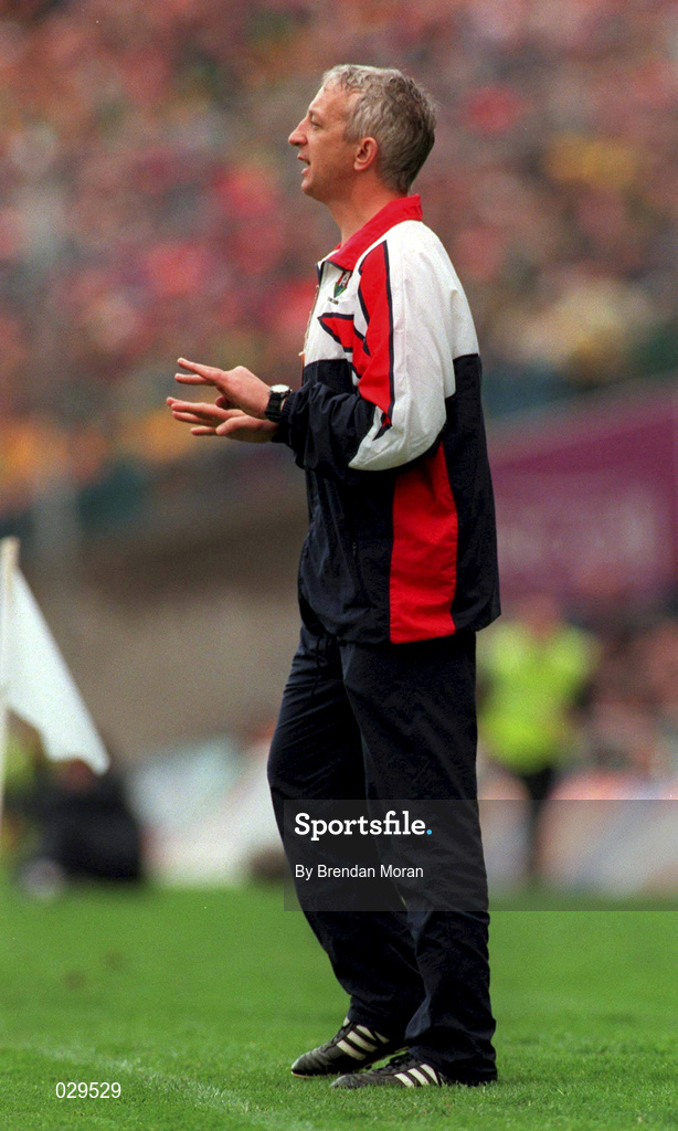 26 September 1999; Cork selector Conor Counihan during the Bank of Ireland All-Ireland Senior Football Championship Final match between Meath and Cork at Croke Park in Dublin. Photo by Brendan Moran/Sportsfile