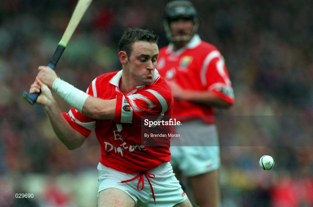 12 September 1999; Fergal Ryan of Cork during the Guinness All-Ireland Senior Hurling Championship Final between Cork and Kilkenny at Croke Park in Dublin. Photo by Brendan Moran/Sportsfile