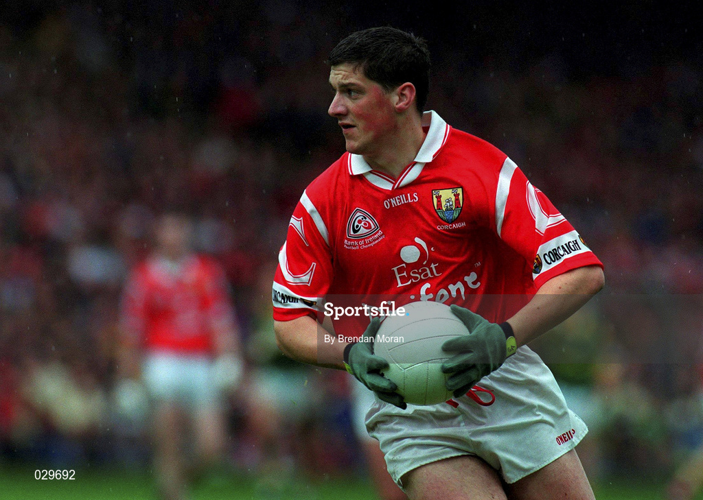 26 September 1999; Fionan Murray of Cork during the Bank of Ireland All-Ireland Senior Football Championship Final match between Meath and Cork at Croke Park in Dublin. Photo by Brendan Moran/Sportsfile