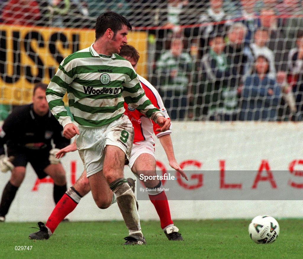 24 October 1999; Graham Lawlor of Shamrock Rovers during the Eircom League Premier Division match between St Patrick's Athletic and Shamrock Rovers at Richmond Park in Inchicore, Dublin. Photo by David Maher/Sportsfile