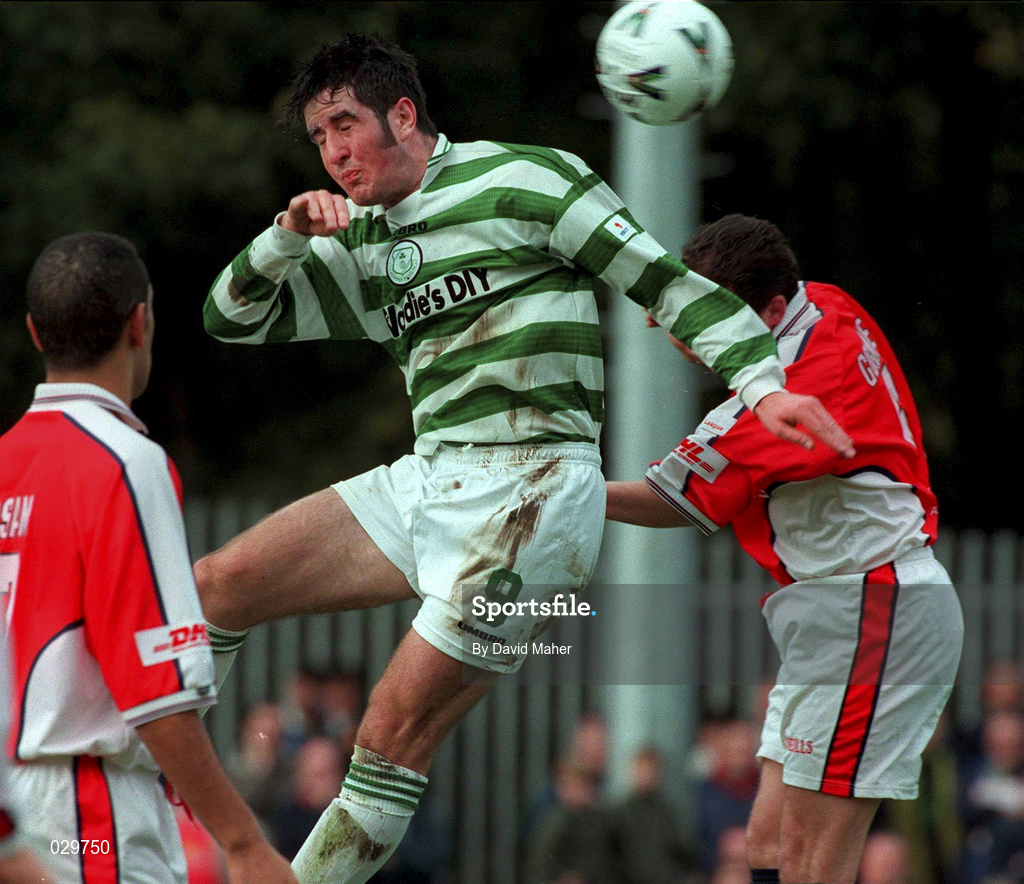 24 October 1999; Graham Lawlor of Shamrock Rovers during the Eircom League Premier Division match between St Patrick's Athletic and Shamrock Rovers at Richmond Park in Inchicore, Dublin. Photo by David Maher/Sportsfile