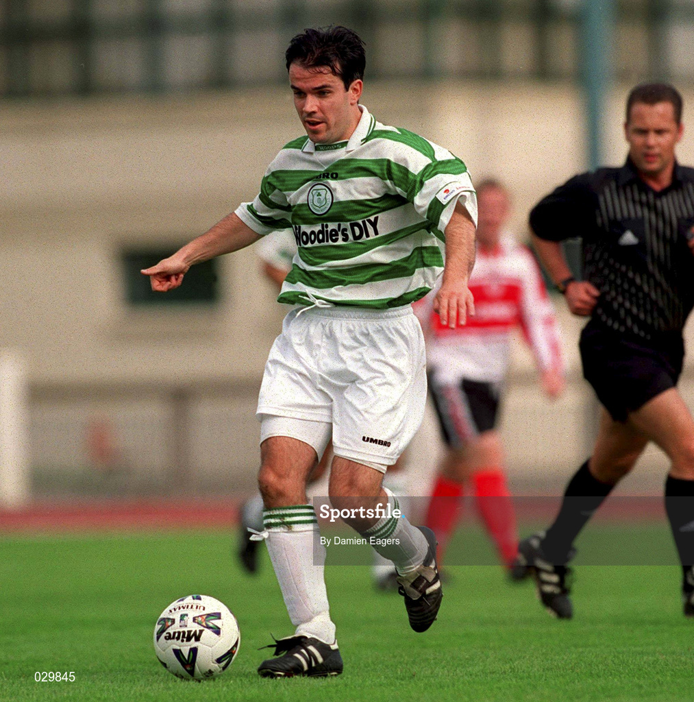 26 September 1999; Jason Colwell of Shamrock Rovers during the Eircom League Premier Division match between Shamrock Rovers and Sligo Rovers at Morton Stadium in Santry, Dublin. Photo by Damien Eagers/Sportsfile