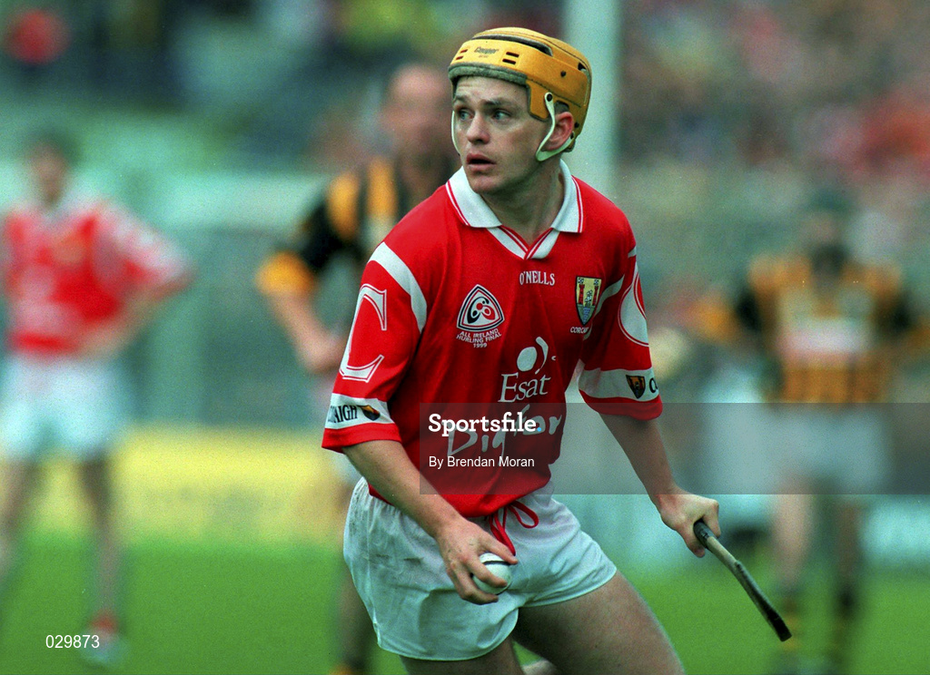 12 September 1999; Joe Deane of Cork during the Guinness All-Ireland Senior Hurling Championship Final between Cork and Kilkenny at Croke Park in Dublin. Photo by Brendan Moran/Sportsfile