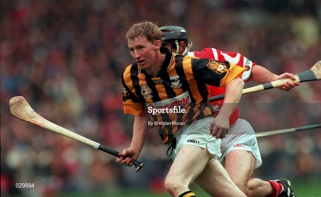 12 September 1999; John Power of Kilkenny during the Guinness All-Ireland Senior Hurling Championship Final between Cork and Kilkenny at Croke Park in Dublin. Photo by Brendan Moran/Sportsfile
