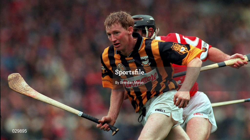 12 September 1999; John Power of Kilkenny during the Guinness All-Ireland Senior Hurling Championship Final between Cork and Kilkenny at Croke Park in Dublin. Photo by Brendan Moran/Sportsfile