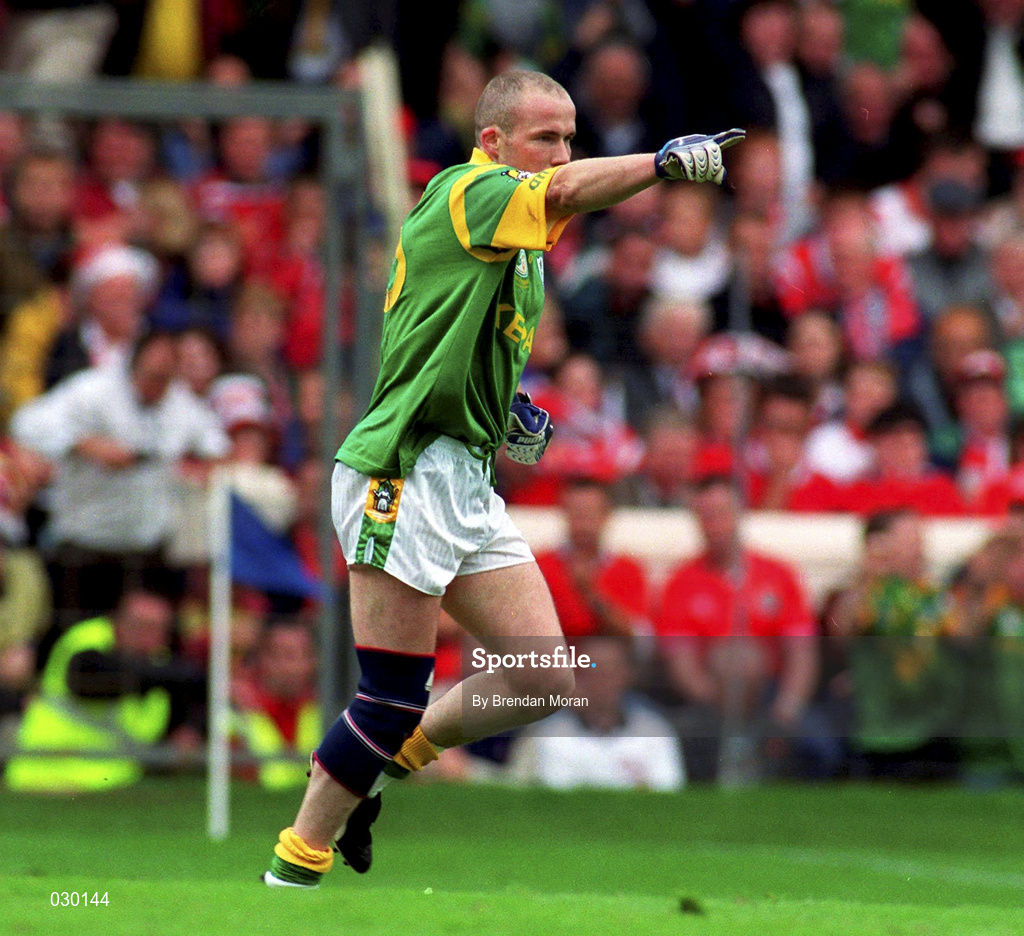26 September 1999; Ollie Murphy of Meath celebrates after scoring his side's goal during the Bank of Ireland All-Ireland Senior Football Championship Final between Meath and Cork at Croke Park in Dublin. Photo by Brendan Moran/Sportsfile
