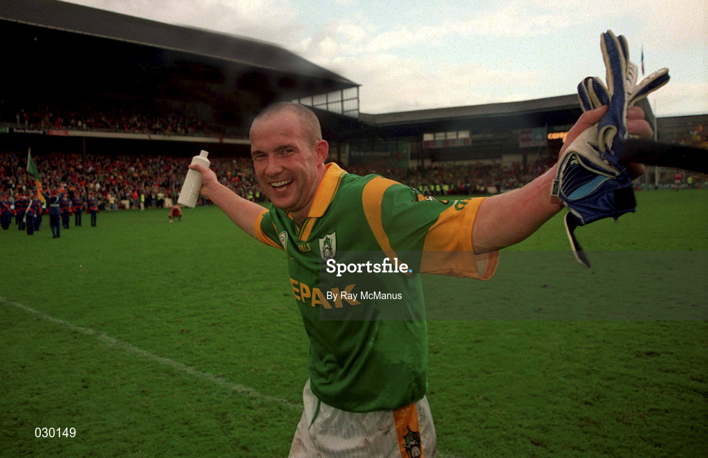 26 September 1999; Ollie Murphy of Meath celebrates after the Bank of Ireland All-Ireland Senior Football Championship Final between Meath and Cork Croke Park in Dublin. Photo by Ray McManus/Sportsfile
