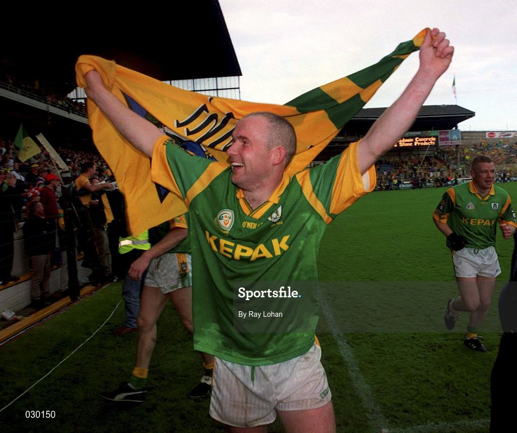 26 September 1999; Ollie Murphy of Meath celebrates after the Bank of Ireland All-Ireland Senior Football Championship Final between Meath and Cork Croke Park in Dublin. Photo by Ray Lohan/Sportsfile