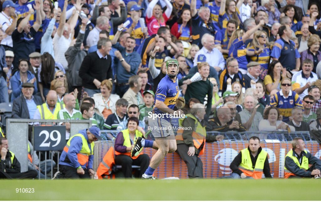 7 September 2014; Tipperary's John O'Dwyer looks on after scoring an equalising point late in the game. GAA Hurling All Ireland Senior Championship Final, Kilkenny v Tipperary. Croke Park, Dublin. Picture credit: Piaras Ó Mídheach / SPORTSFILE