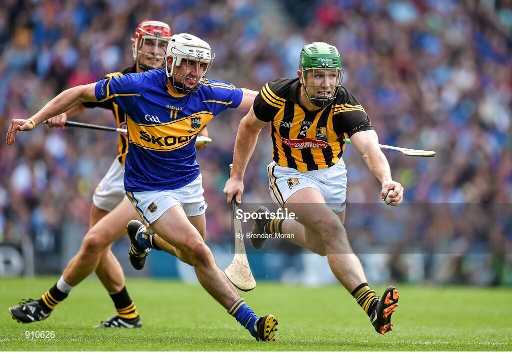 7 September 2014; Paul Murphy, Kilkenny, in action against Patrick Maher, Tipperary. GAA Hurling All Ireland Senior Championship Final, Kilkenny v Tipperary. Croke Park, Dublin. Picture credit: Brendan Moran / SPORTSFILE