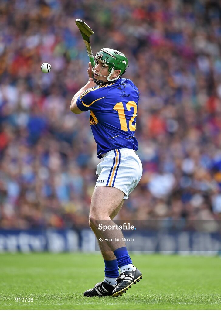 7 September 2014; John O'Dwyer, Tipperary, takes a free. GAA Hurling All Ireland Senior Championship Final, Kilkenny v Tipperary. Croke Park, Dublin. Picture credit: Brendan Moran / SPORTSFILE