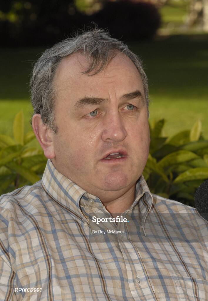24 January 2007; GAA President Nickey Brennan speaking during a press conference where an extension of the Vodafone GAA All Stars sponsorship was announced. Royal Meridien Hotel, Dubai, United Arab Emirates. Picture credit: Ray McManus / SPORTSFILE