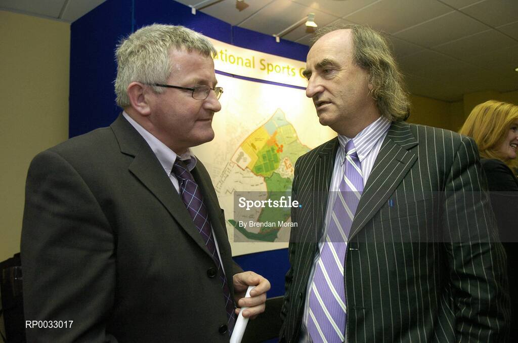 25 January 2007; At the inaugural meeting of board of the new National Sports Campus Development Authority, are board members Christy O'Connell, left, and Sean Donnelly. West End Business Park, Blanchardstown, Dublin. Picture credit: Brendan Moran / SPORTSFILE