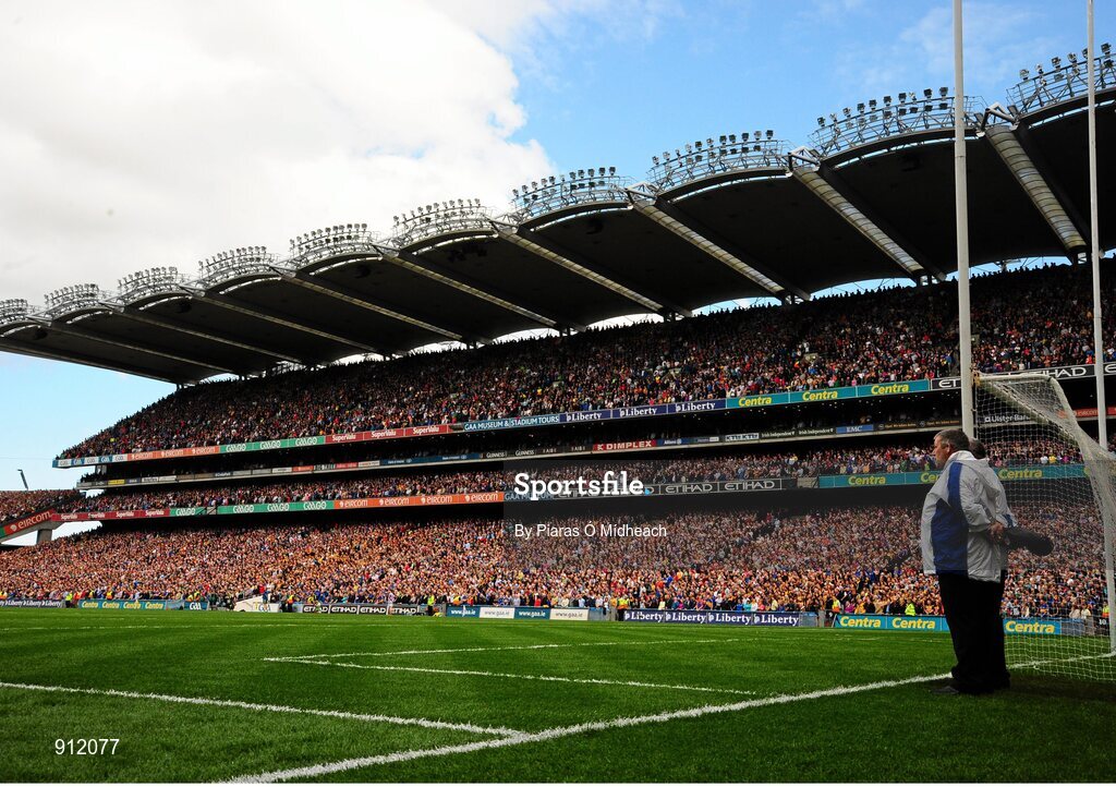 7 September 2014; A general of umpires during the game. GAA Hurling All Ireland Senior Championship Final, Kilkenny v Tipperary. Croke Park, Dublin. Picture credit: Piaras Ó Mídheach / SPORTSFILE