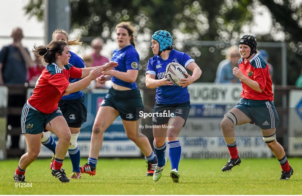 13 September 2014; Anne Marie Rooney, Leinster, in action against Munster. Women’s Senior Interprovincial, Leinster v Munster, Ashbourne RFC, Ashbourne, Co. Meath. Picture credit: Brendan Moran / SPORTSFILE