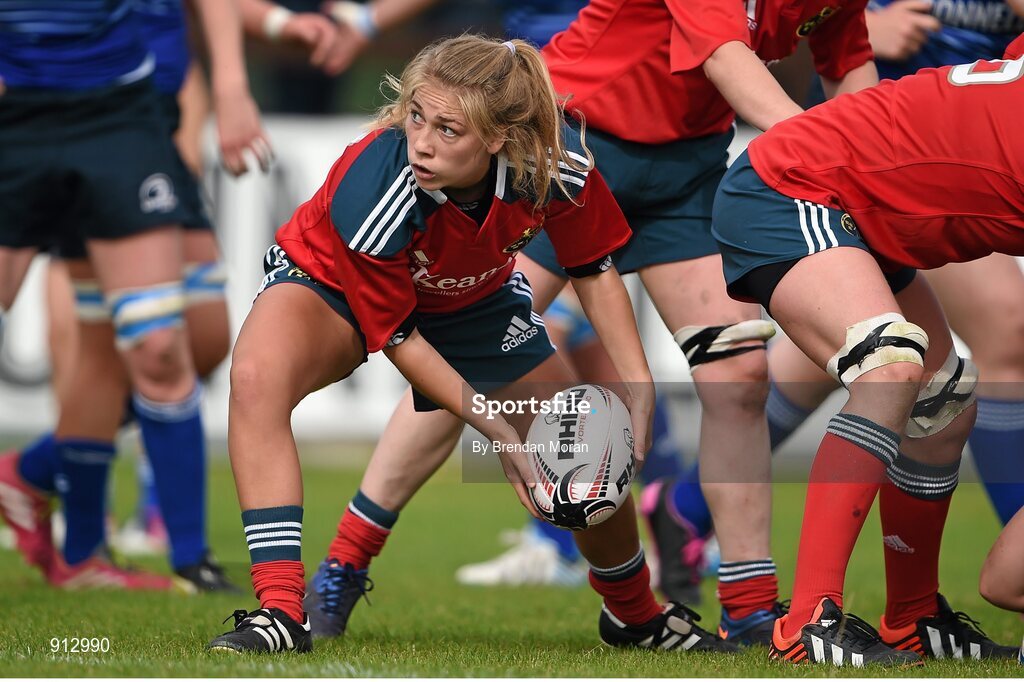 13 September 2014; Ayesha Roche, Munster. Women’s Senior Interprovincial, Leinster v Munster, Ashbourne RFC, Ashbourne, Co. Meath. Picture credit: Brendan Moran / SPORTSFILE