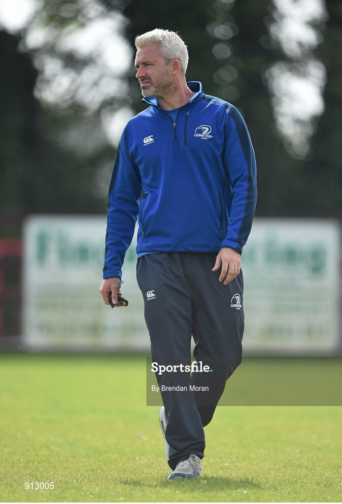 13 September 2014; Leinster head coach Rob Forbes. Women’s Senior Interprovincial, Leinster v Munster, Ashbourne RFC, Ashbourne, Co. Meath. Picture credit: Brendan Moran / SPORTSFILE