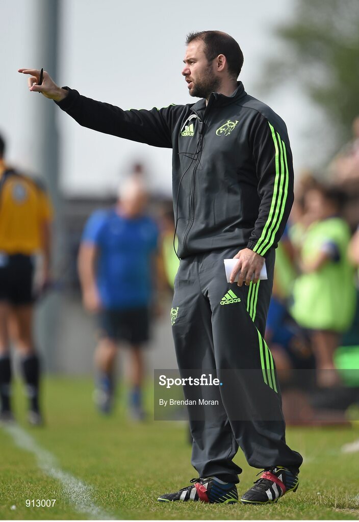 13 September 2014; Munster head coach Wayne Falvey. Women’s Senior Interprovincial, Leinster v Munster, Ashbourne RFC, Ashbourne, Co. Meath. Picture credit: Brendan Moran / SPORTSFILE