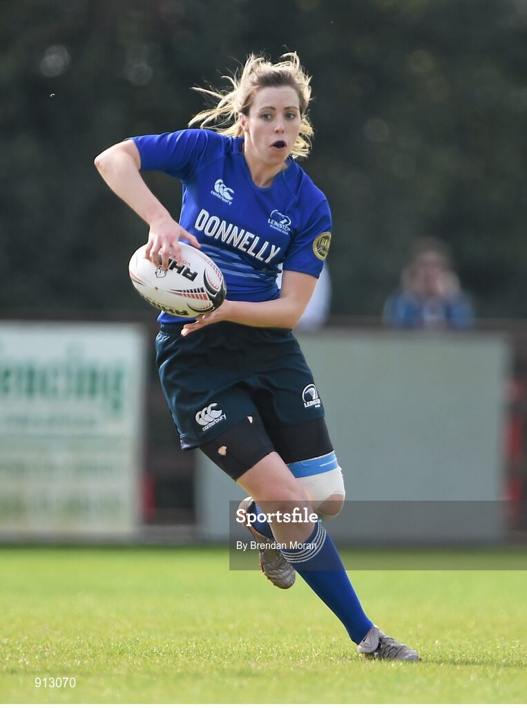 13 September 2014; Aine Donnelly, Leinster. Women’s Senior Interprovincial, Leinster v Munster, Ashbourne RFC, Ashbourne, Co. Meath. Picture credit: Brendan Moran / SPORTSFILE