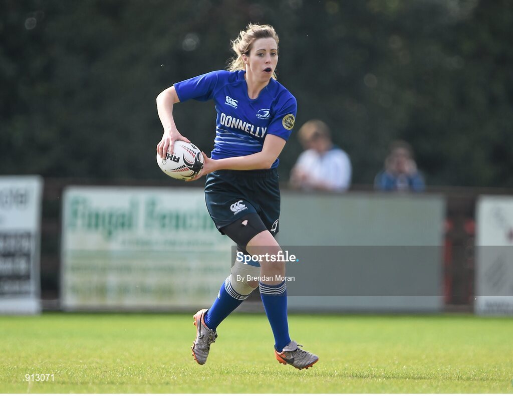 13 September 2014; Aine Donnelly, Leinster. Women’s Senior Interprovincial, Leinster v Munster, Ashbourne RFC, Ashbourne, Co. Meath. Picture credit: Brendan Moran / SPORTSFILE