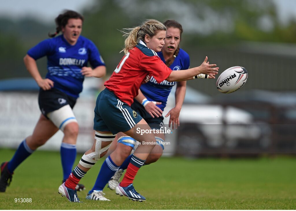 13 September 2014; Laura O'Mahony, Munster. Women’s Senior Interprovincial, Leinster v Munster, Ashbourne RFC, Ashbourne, Co. Meath. Picture credit: Brendan Moran / SPORTSFILE
