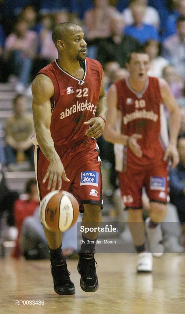 28 January 2007; Dave Fanning, Abrakebabra Tigers. Men's Superleague National Cup Final, Abrakebabra Tigers, Tralee, Co. Kerry v UCC Demons, Cork, National Basketball Arena, Tallaght, Dublin. Picture credit: Brendan Moran / SPORTSFILE