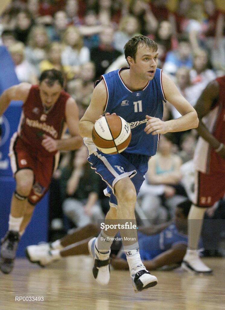 28 January 2007; Tim O'Halloran, UCC Demons. Men's Superleague National Cup Final, Abrakebabra Tigers, Tralee, Co. Kerry v UCC Demons, Cork, National Basketball Arena, Tallaght, Dublin. Picture credit: Brendan Moran / SPORTSFILE