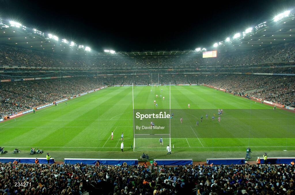 3 February 2007; A general view of Dublin in action against Tyrone. Allianz NFL Division 1A, Dublin v Tyrone, Croke Park, Dublin. Picture credit: David Maher / SPORTSFILE