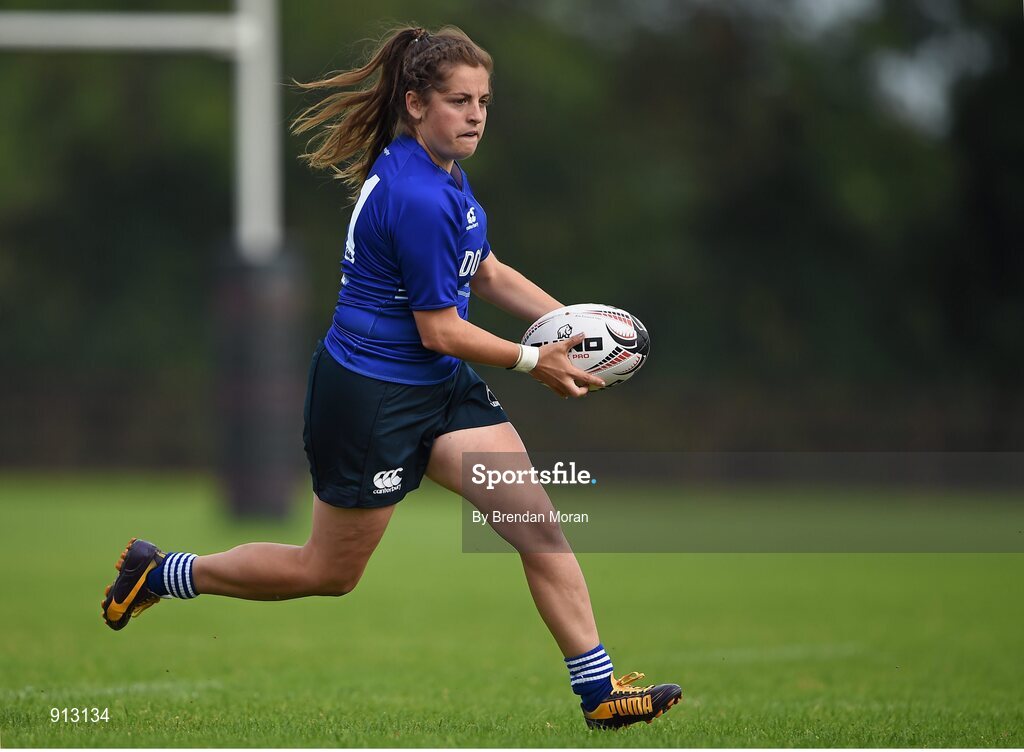 13 September 2014; Meg Parkinson, Leinster. Women’s Senior Interprovincial, Leinster v Munster, Ashbourne RFC, Ashbourne, Co. Meath. Picture credit: Brendan Moran / SPORTSFILE