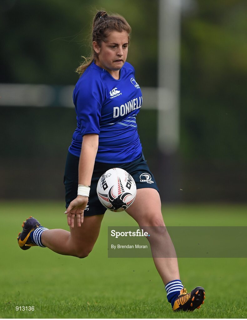 13 September 2014; Meg Parkinson, Leinster. Women’s Senior Interprovincial, Leinster v Munster, Ashbourne RFC, Ashbourne, Co. Meath. Picture credit: Brendan Moran / SPORTSFILE