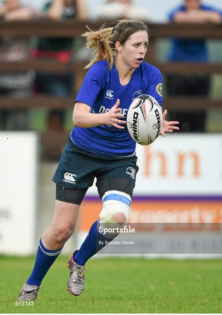 13 September 2014; Aine Donnelly, Leinster. Women’s Senior Interprovincial, Leinster v Munster, Ashbourne RFC, Ashbourne, Co. Meath. Picture credit: Brendan Moran / SPORTSFILE