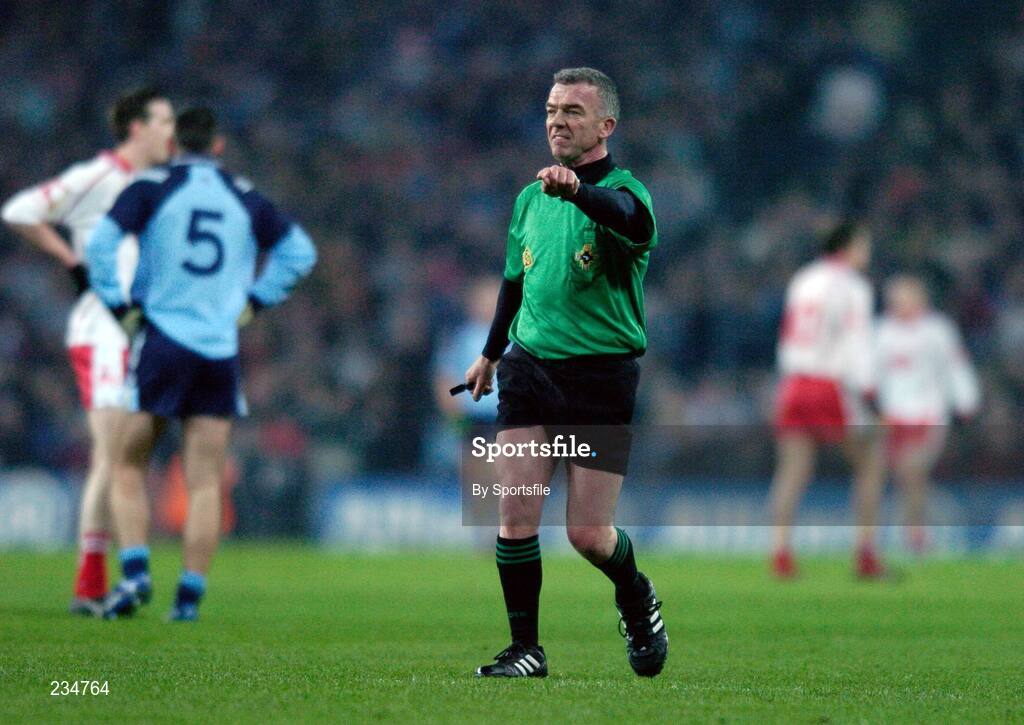 3 February 2007; Referee Pat McEnaney. Allianz NFL Division 1A, Dublin v Tyrone, Croke Park, Dublin. Photo by Sportsfile *** Local Caption ***