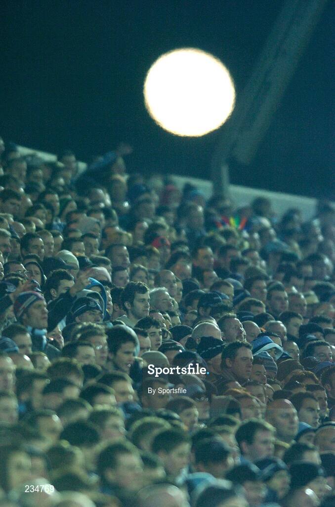 3 February 2007; A full moon shines over fans on Hill 16. Allianz NFL Division 1A, Dublin v Tyrone, Croke Park, Dublin. Photo by Sportsfile *** Local Caption ***