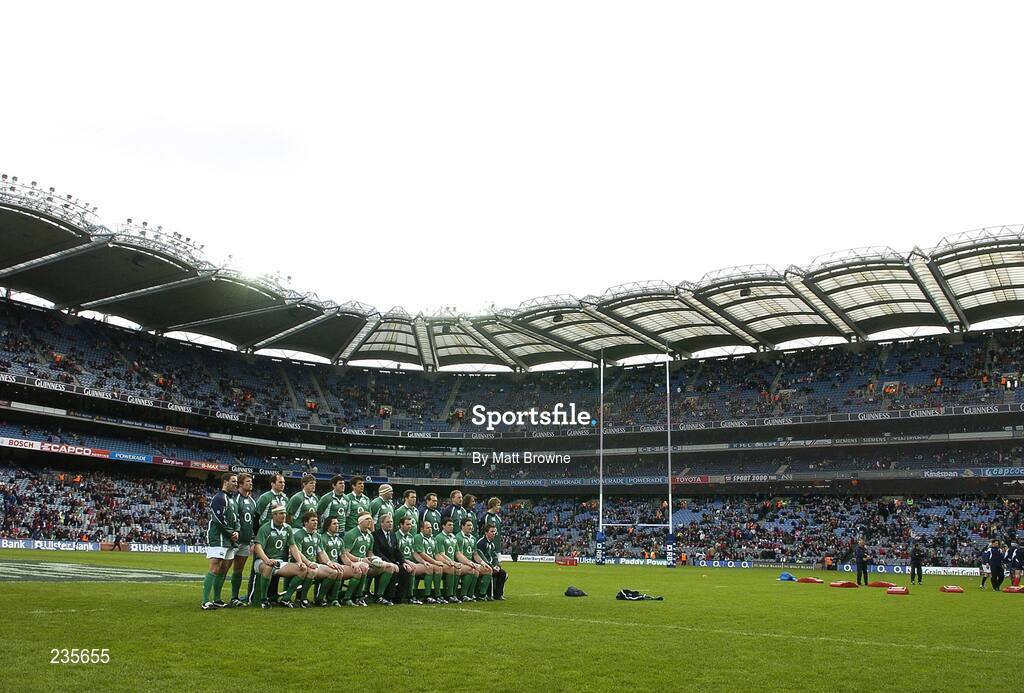 11 February 2007; The Ireland squad. RBS Six Nations Rugby Championship, Ireland v France, Croke Park, Dublin. Picture Credit: Matt Browne / SPORTSFILE