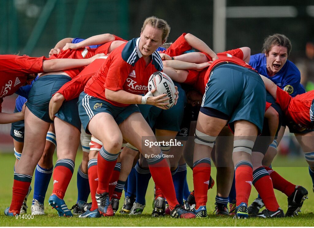 13 September 2014; Laura Guest, Munster. Women’s Senior Interprovincial, Leinster v Munster, Ashbourne RFC, Ashbourne, Co. Meath. Picture credit; Cody Glenn / SPORTSFILE