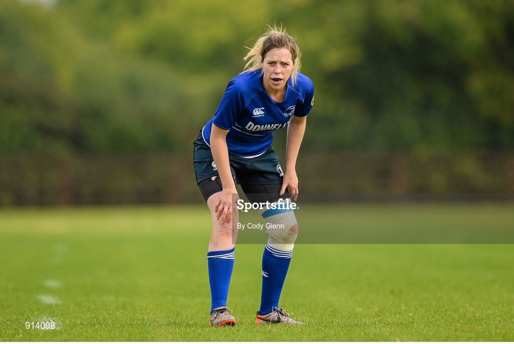 13 September 2014; Aine Donnelly, Leinster. Women’s Senior Interprovincial, Leinster v Munster, Ashbourne RFC, Ashbourne, Co. Meath. Picture credit; Cody Glenn / SPORTSFILE