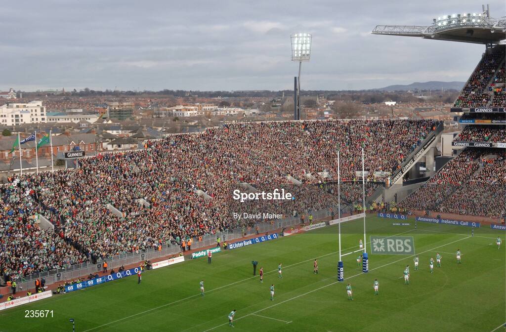 11 February 2007; A general view during the game. RBS Six Nations Rugby Championship, Ireland v France, Croke Park, Dublin. Picture Credit: David Maher / SPORTSFILE