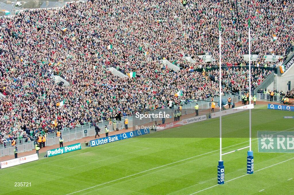 11 February 2007; A general view of Hill 16 during the game. RBS Six Nations Rugby Championship, Ireland v France, Croke Park, Dublin. Picture Credit: David Maher / SPORTSFILE