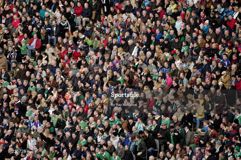 11 February 2007; Rugby fans on the Cusack Stand. RBS Six Nations Rugby Championship, Ireland v France, Croke Park, Dublin. Picture credit: Ray McManus / SPORTSFILE