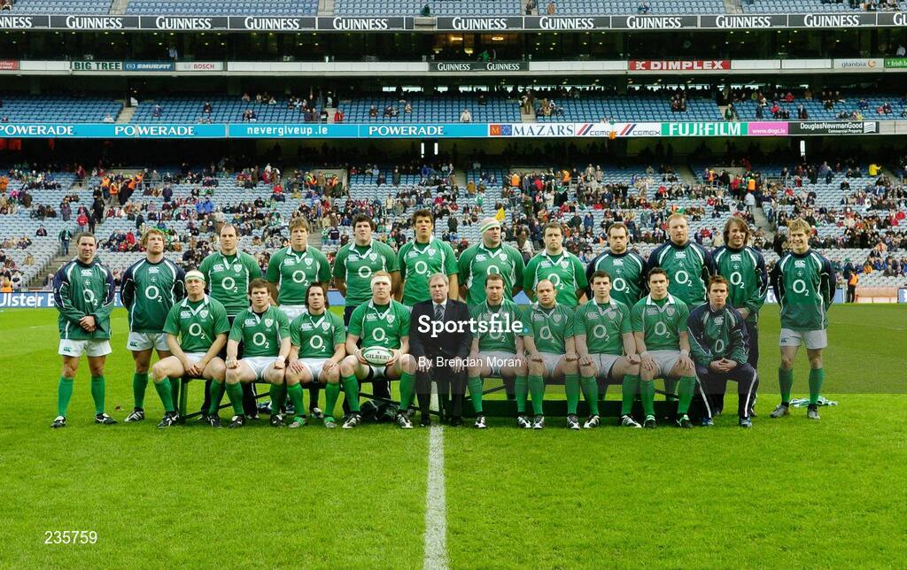 11 February 2007; The Irish rugby squad. RBS Six Nations Rugby Championship, Ireland v France, Croke Park, Dublin. Picture Credit: Brendan Moran / SPORTSFILE