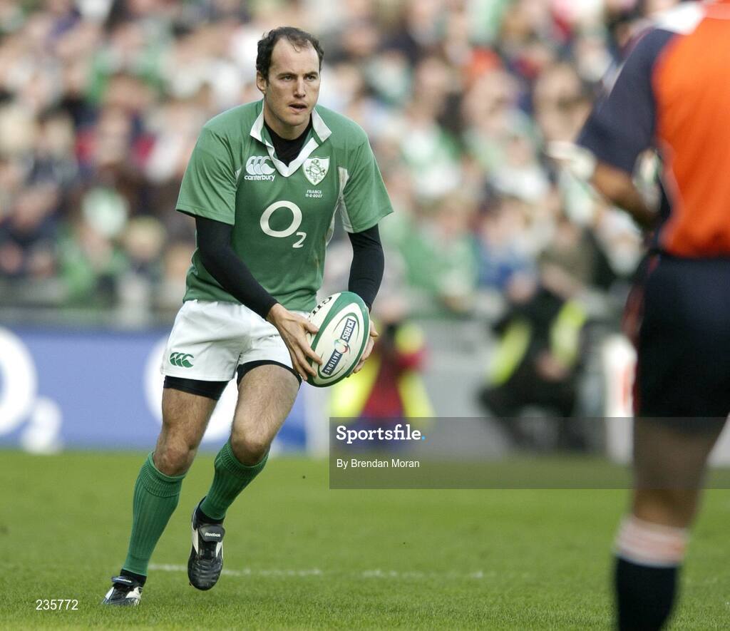 11 February 2007; Girvan Dempsey, Ireland. RBS Six Nations Rugby Championship, Ireland v France, Croke Park, Dublin. Picture Credit: Brendan Moran / SPORTSFILE