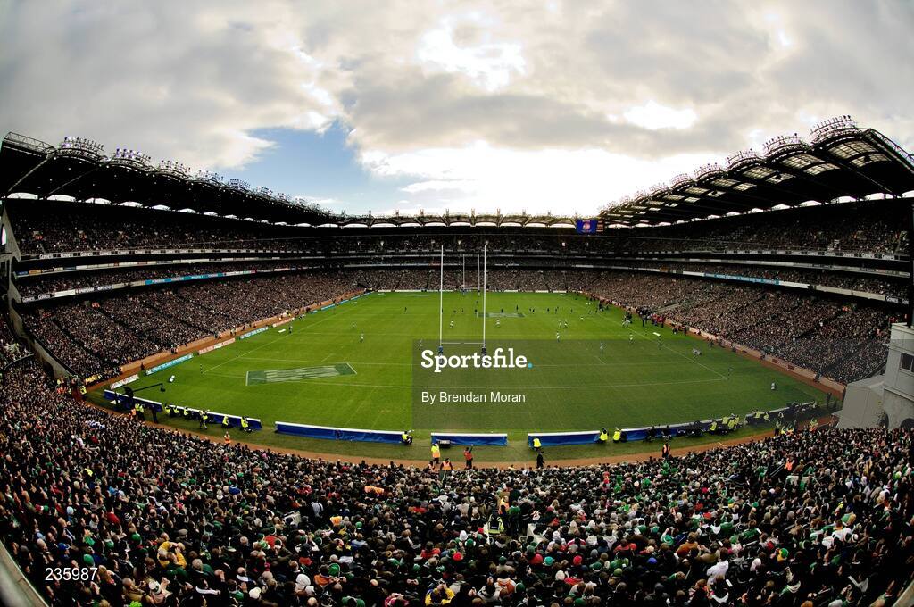 11 February 2007; French out-half David Skrela kicks off the first rugby international game at Croke Park. RBS Six Nations Rugby Championship, Ireland v France, Croke Park, Dublin. Picture Credit: Brendan Moran / SPORTSFILE