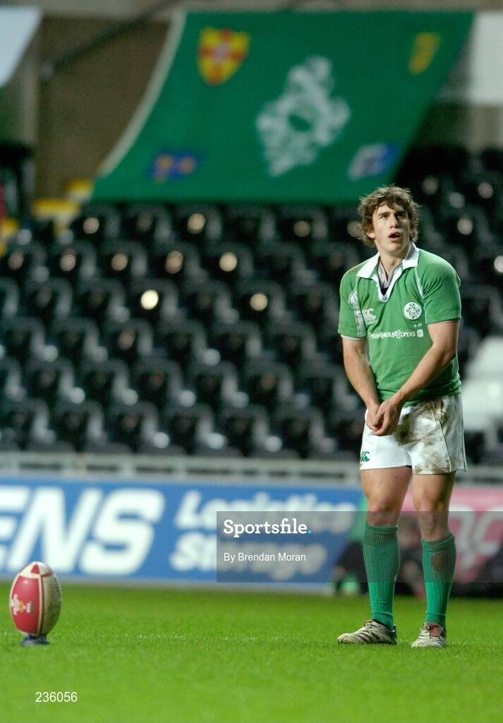 2 February 2007; Ian Keatley, Ireland. U20 Six Nations Rugby Championship, Wales v Ireland, Liberty Stadium, Swansea, Wales. Picture credit: Brendan Moran / SPORTSFILE
