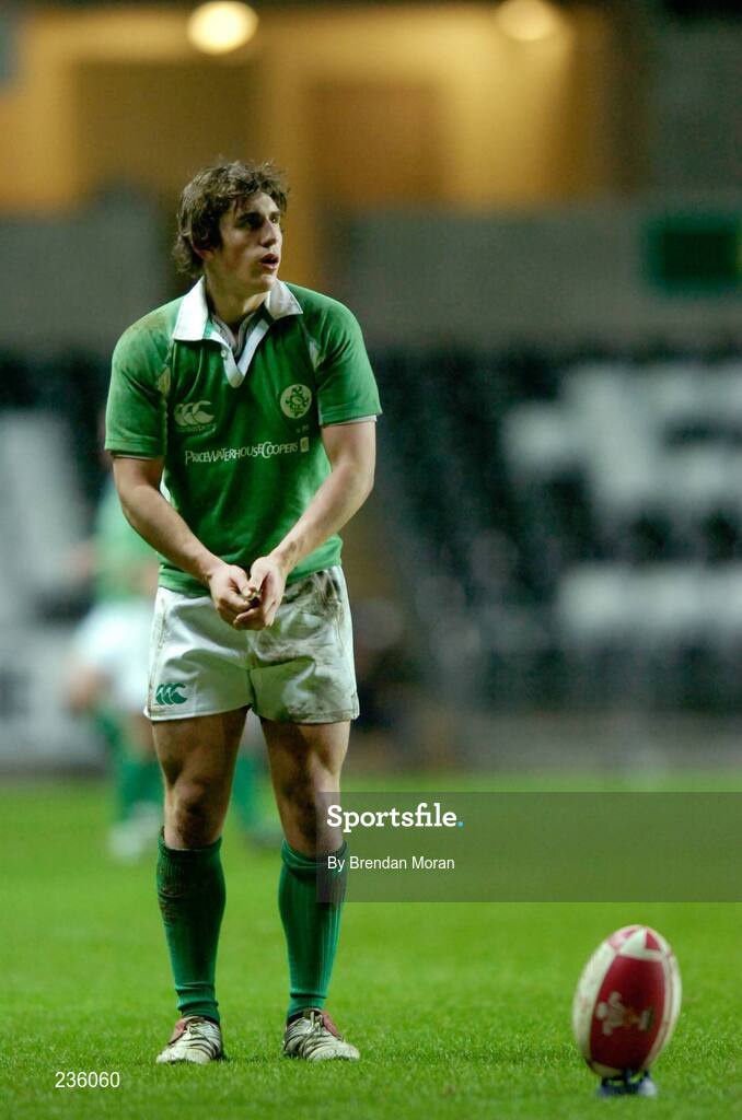2 February 2007; Ian Keatley, Ireland. U20 Six Nations Rugby Championship, Wales v Ireland, Liberty Stadium, Swansea, Wales. Picture credit: Brendan Moran / SPORTSFILE