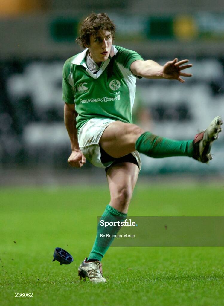 2 February 2007; Ian Keatley, Ireland. U20 Six Nations Rugby Championship, Wales v Ireland, Liberty Stadium, Swansea, Wales. Picture credit: Brendan Moran / SPORTSFILE