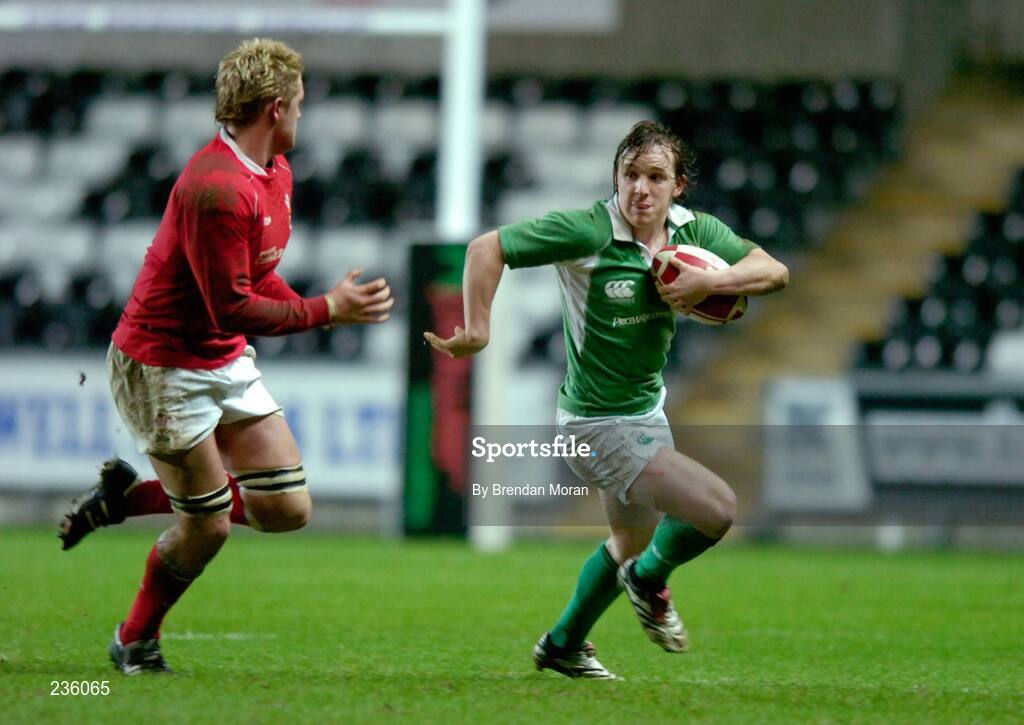 2 February 2007; Paul O'Donohoe, Ireland, in action against Wales. U20 Six Nations Rugby Championship, Wales v Ireland, Liberty Stadium, Swansea, Wales. Picture credit: Brendan Moran / SPORTSFILE