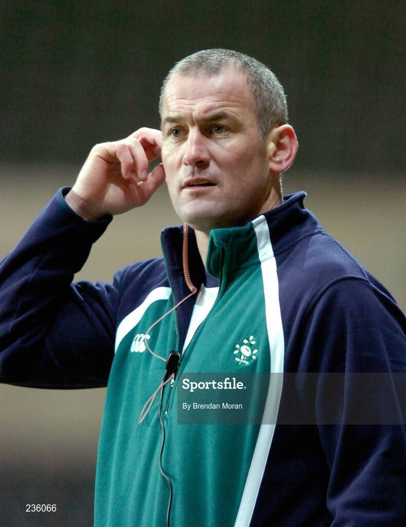 2 February 2007; Eric Elwood, Head coach, Ireland. U20 Six Nations Rugby Championship, Wales v Ireland, Liberty Stadium, Swansea, Wales. Picture credit: Brendan Moran / SPORTSFILE
