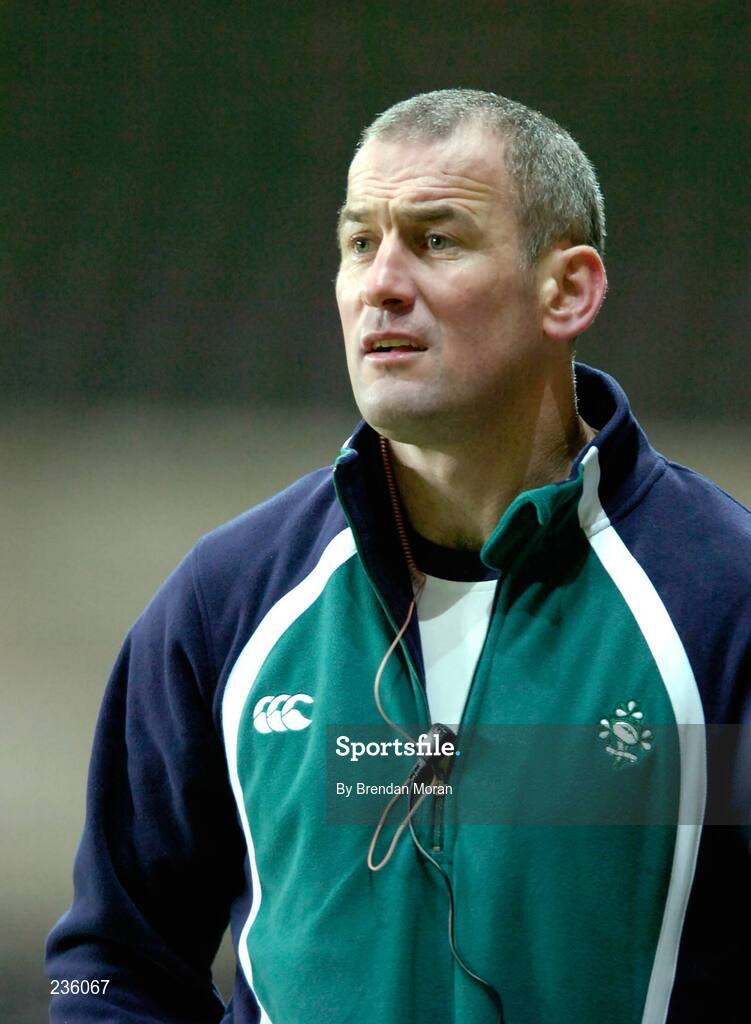 2 February 2007; Eric Elwood, Head coach, Ireland. U20 Six Nations Rugby Championship, Wales v Ireland, Liberty Stadium, Swansea, Wales. Picture credit: Brendan Moran / SPORTSFILE