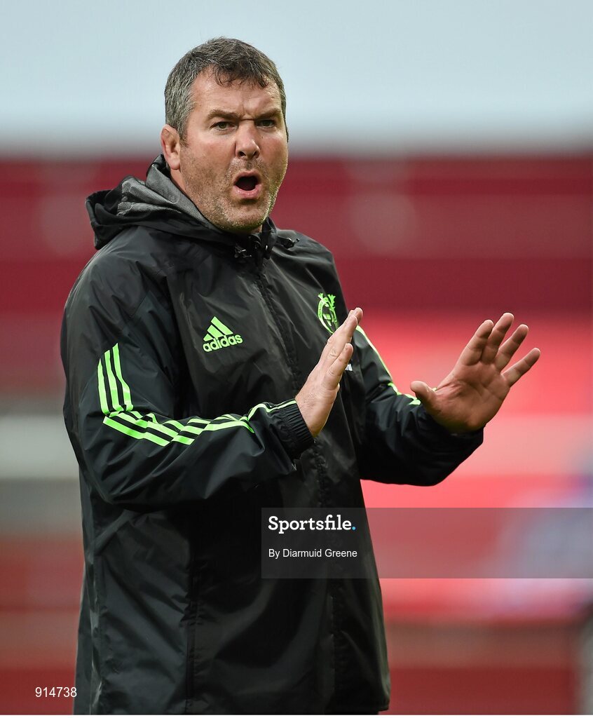 19 September 2014; Munster head coach Anthony Foley. Guinness PRO12, Round 3, Munster v Zebre. Thomond Park, Limerick. Picture credit: Diarmuid Greene / SPORTSFILE